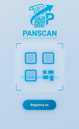 PanScan mobilna aplikacija – ekran za registraciju