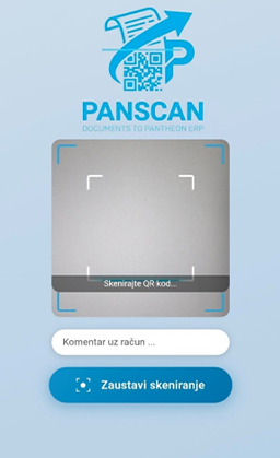PanScan – skeniranje QR koda