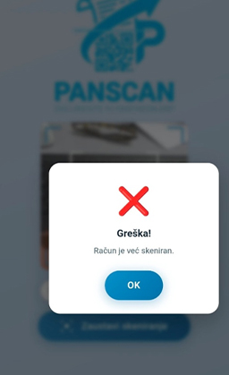 PanScan – račun je već skeniran